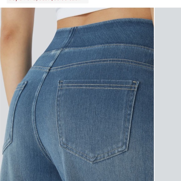 Halara Blue flex Denim Jeans regular medium 8/10 - Picture 4 of 5